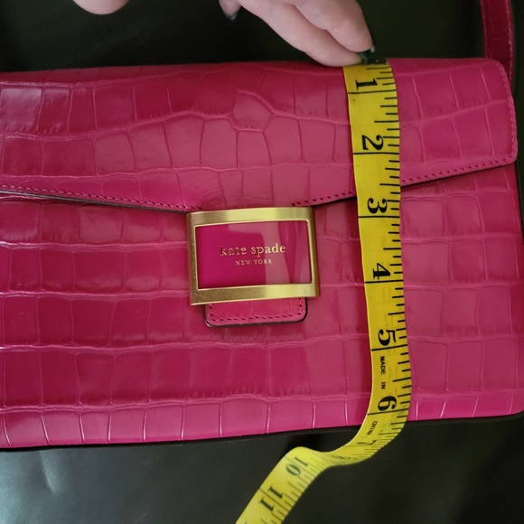 Kate Spade NWT Pink Croc Embossed - Picture 15 of 16